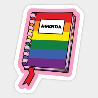 Gay Agenda Sticker